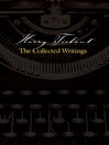 Harry Tiebout (eBook): The Collected Writings
